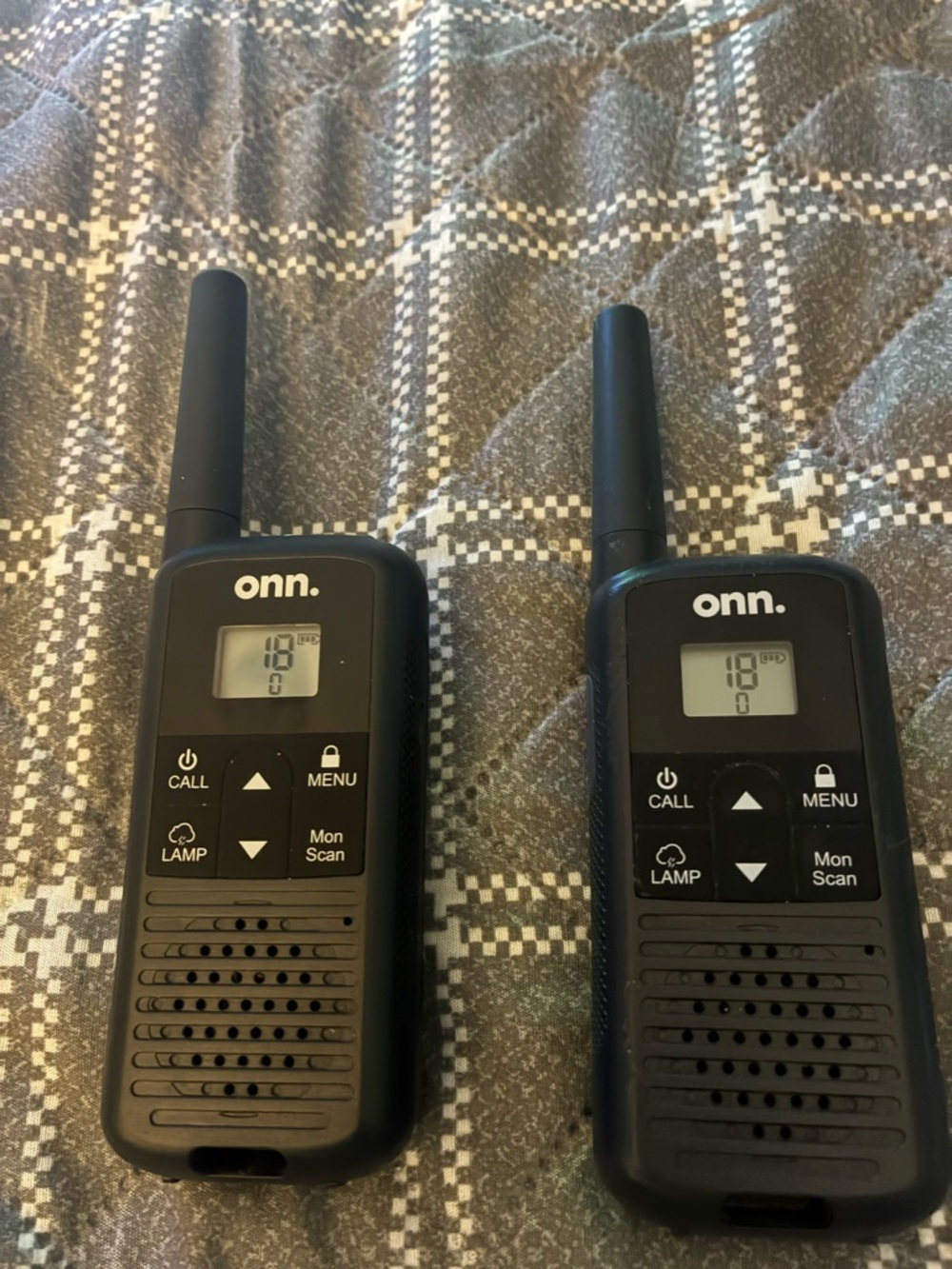 On Running Black Twin Pack Two-Way Radios